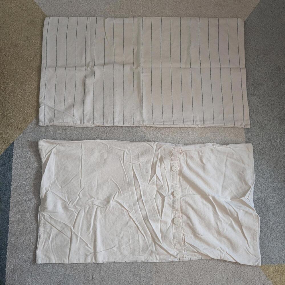 Crate & Barrel Cream Shams